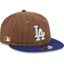 cap-plakana-brown-adjustable-strap-9fifty-retro-crown-wool-pinstripe-no-los-angeles-dodgers-mlb-no-new-era