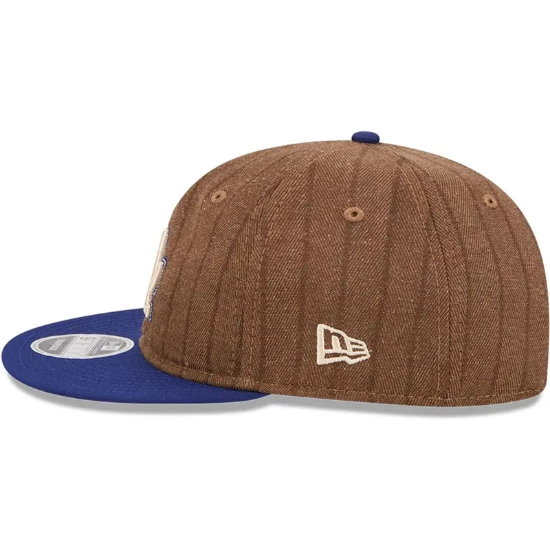 cap-plakana-brown-adjustable-strap-9fifty-retro-crown-wool-pinstripe-no-los-angeles-dodgers-mlb-no-new-era