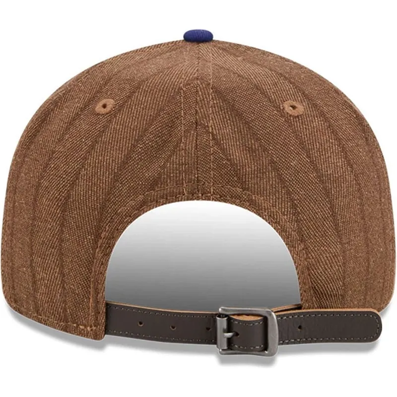 cap-plakana-brown-adjustable-strap-9fifty-retro-crown-wool-pinstripe-no-los-angeles-dodgers-mlb-no-new-era
