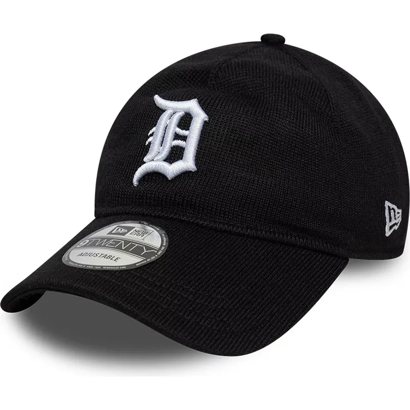 cepur-izliekta-melns-regulejams-9twenty-merino-wool-no-detroit-tigers-mlb-no-new-era