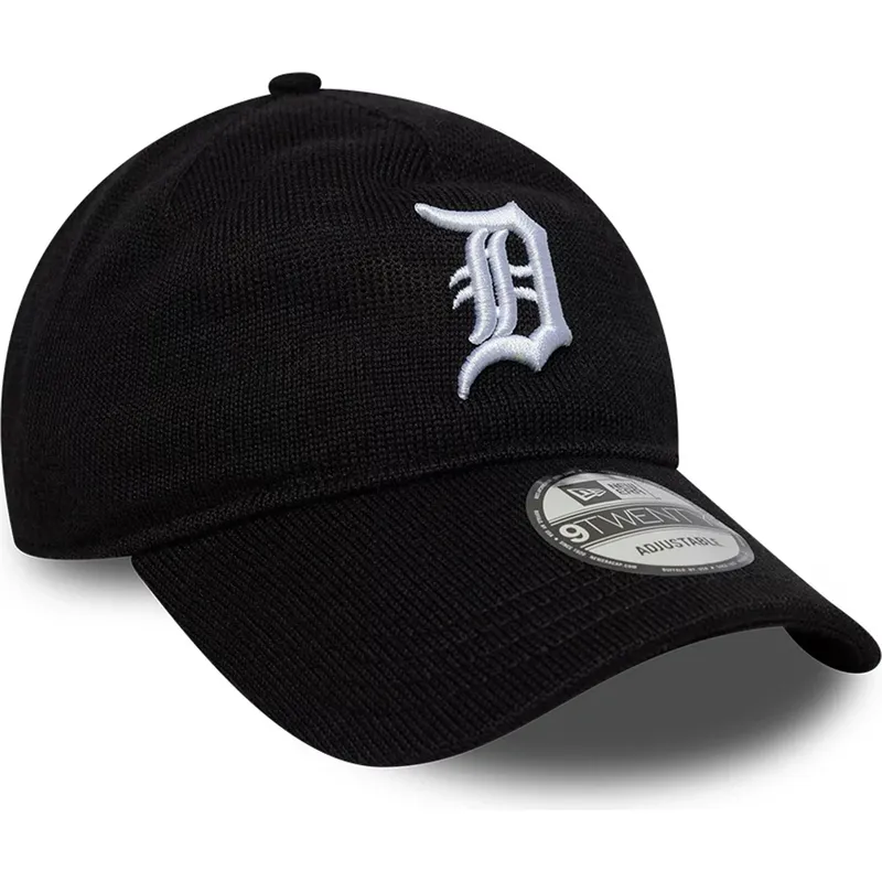 cepur-izliekta-melns-regulejams-9twenty-merino-wool-no-detroit-tigers-mlb-no-new-era
