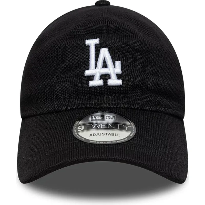 cap-izliekta-black-adjustable-strap-9twenty-merino-wool-no-los-angeles-dodgers-mlb-no-new-era