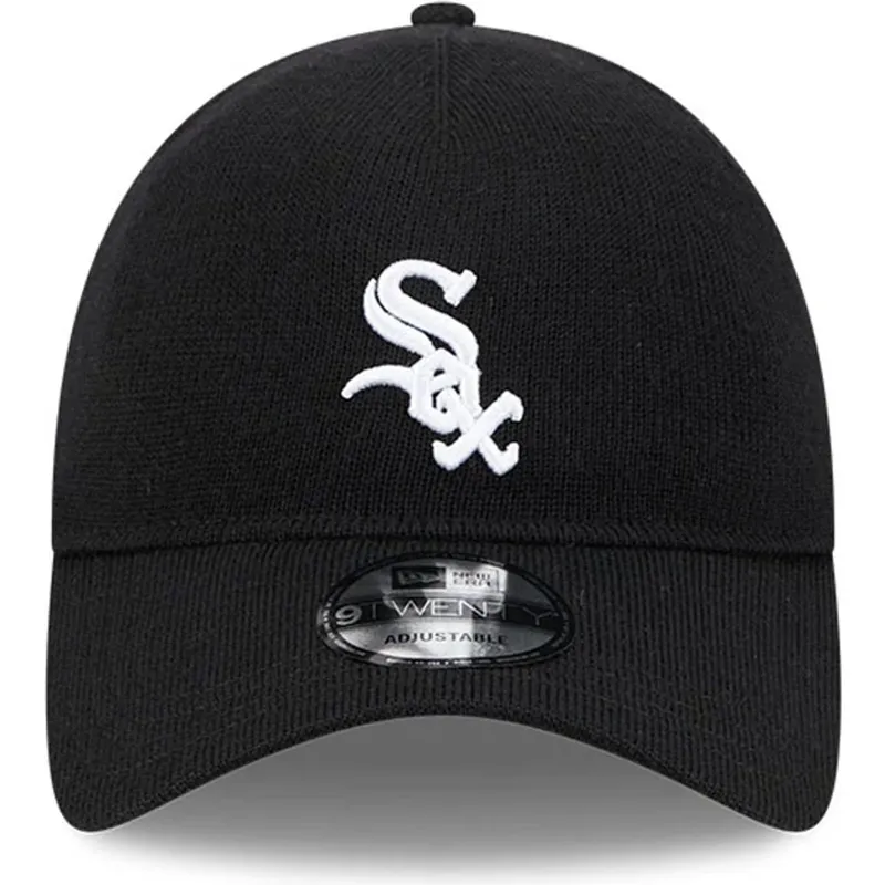 czapka-z-zakrzywionym-daszkiem-czarna-regulowana-9twenty-merino-wool-chicago-white-sox-mlb-new-era