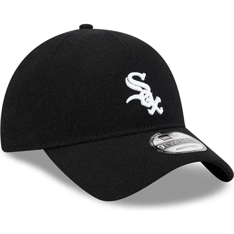 cap-izliekta-black-adjustable-strap-9twenty-merino-wool-no-chicago-white-sox-mlb-no-new-era