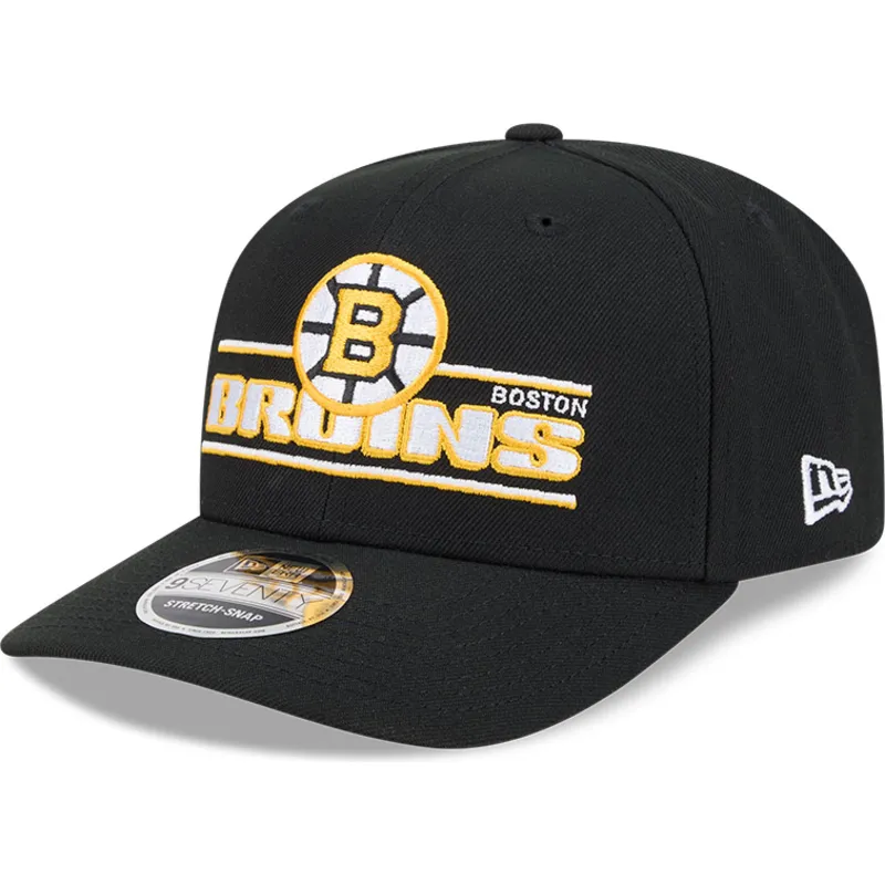 cepur-izliekta-melns-snapback-9seventy-stretch-snap-stated-no-boston-bruins-nhl-no-new-era