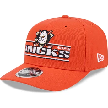 Cap izliekta orange snapback 9SEVENTY Stretch Snap Stated no Anaheim Ducks NHL no New Era