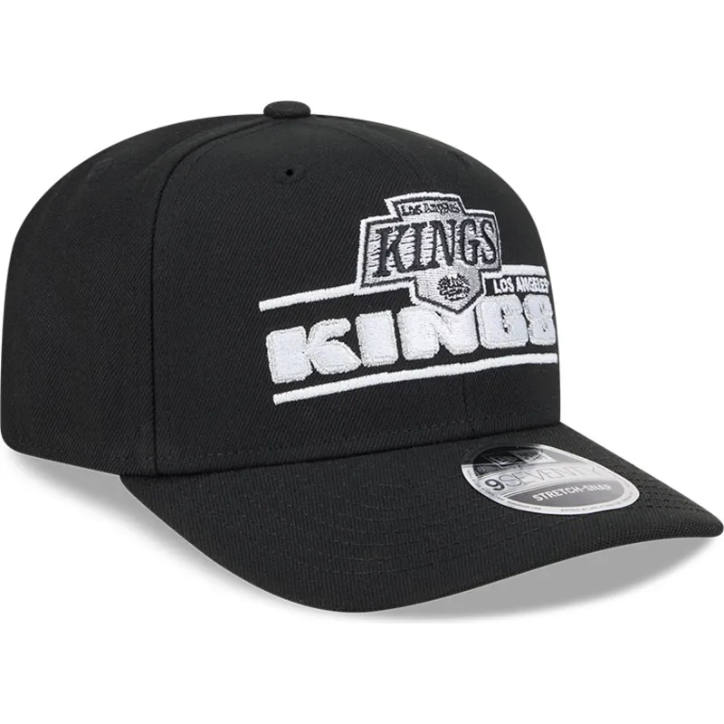 cepur-izliekta-melns-snapback-9seventy-stretch-snap-stated-no-los-angeles-kings-nhl-no-new-era