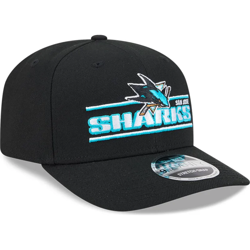 cap-izliekta-black-snapback-9seventy-stretch-snap-stated-no-san-jose-sharks-nhl-no-new-era