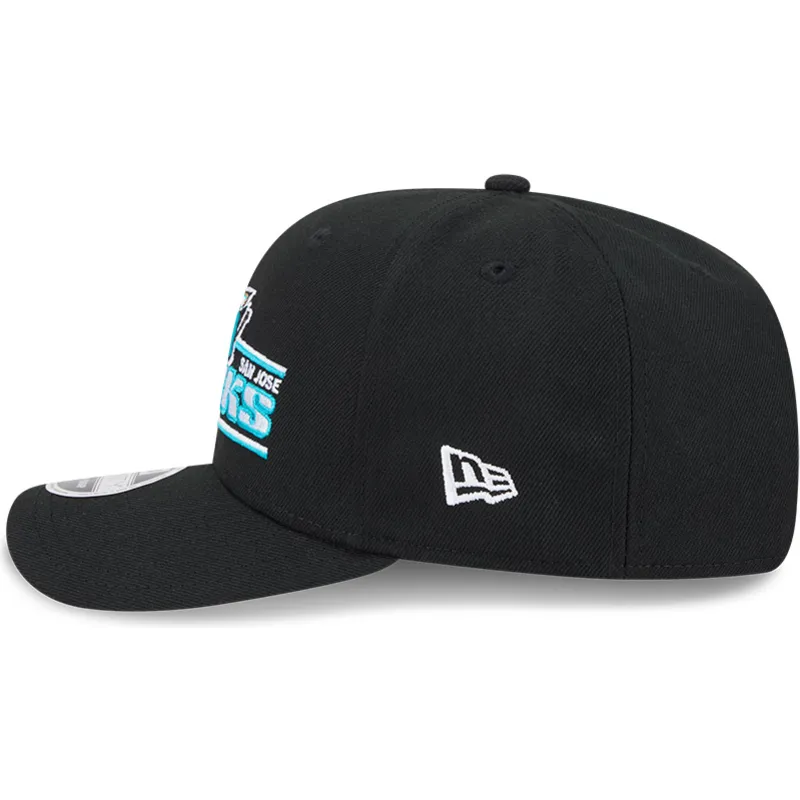 cepur-izliekta-melns-snapback-9seventy-stretch-snap-stated-no-san-jose-sharks-nhl-no-new-era