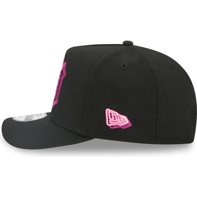 schwarze-snapback-kappe-9fifty-a-frame-neon-der-detroit-tigers-mlb-von-new-era