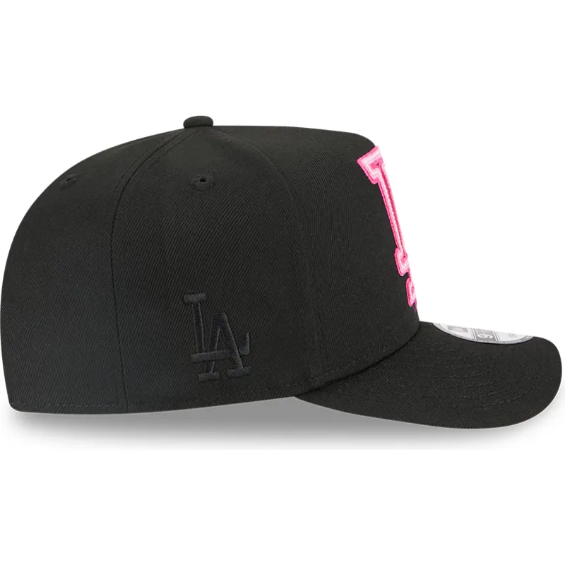 cepur-izliekta-melns-snapback-9fifty-a-frame-neon-no-los-angeles-dodgers-mlb-no-new-era