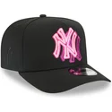 cepur-izliekta-melns-snapback-9fifty-a-frame-neon-no-new-york-yankees-mlb-no-new-era