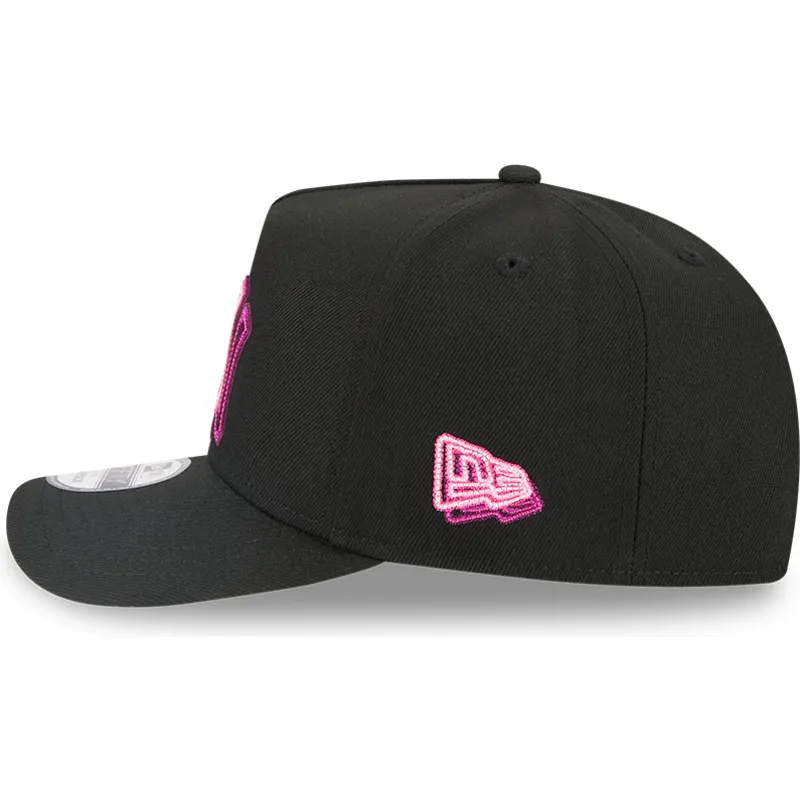 cepur-izliekta-melns-snapback-9fifty-a-frame-neon-no-new-york-yankees-mlb-no-new-era