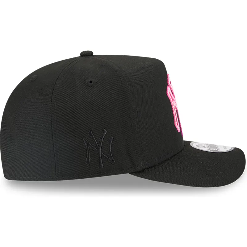 cepur-izliekta-melns-snapback-9fifty-a-frame-neon-no-new-york-yankees-mlb-no-new-era