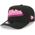 cepur-izliekta-melns-snapback-9fifty-a-frame-neon-no-oakland-athletics-mlb-no-new-era