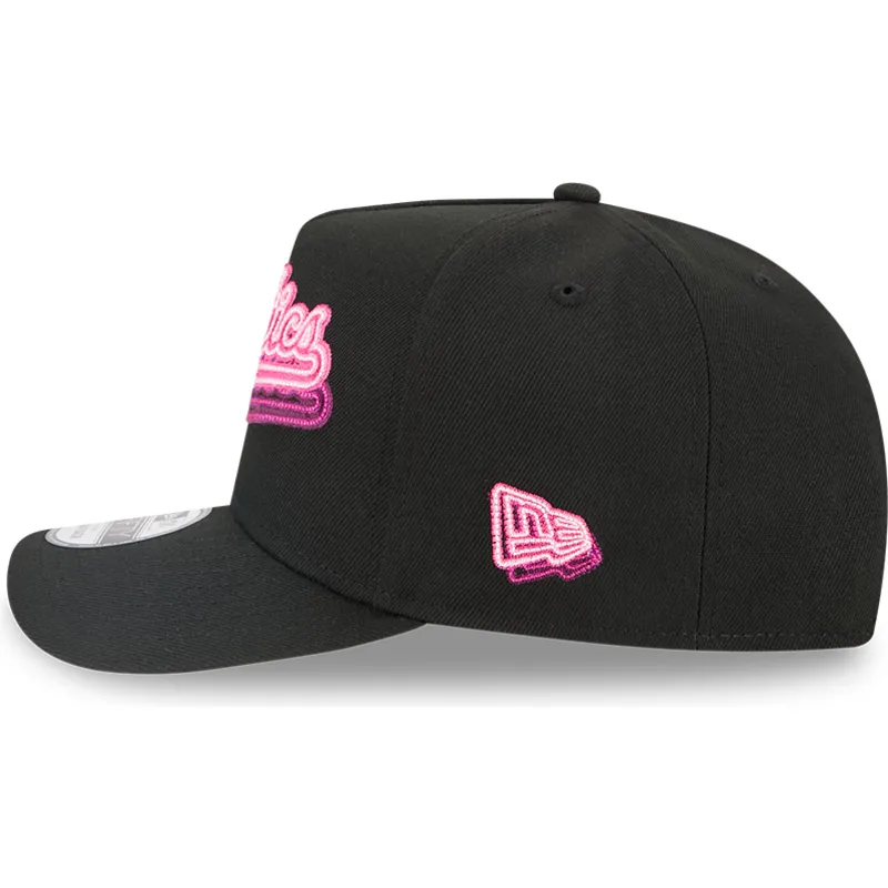 cepur-izliekta-melns-snapback-9fifty-a-frame-neon-no-oakland-athletics-mlb-no-new-era
