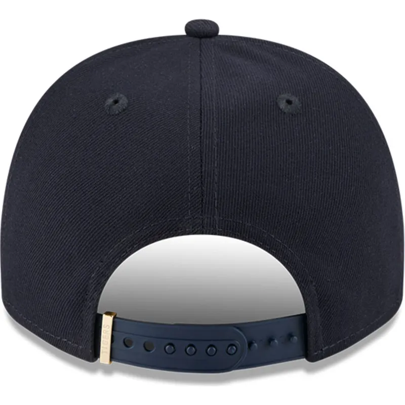 marineblaue-gebogene-snapback-kappe-9fifty-a-frame-emblem-der-detroit-tigers-mlb-von-new-era