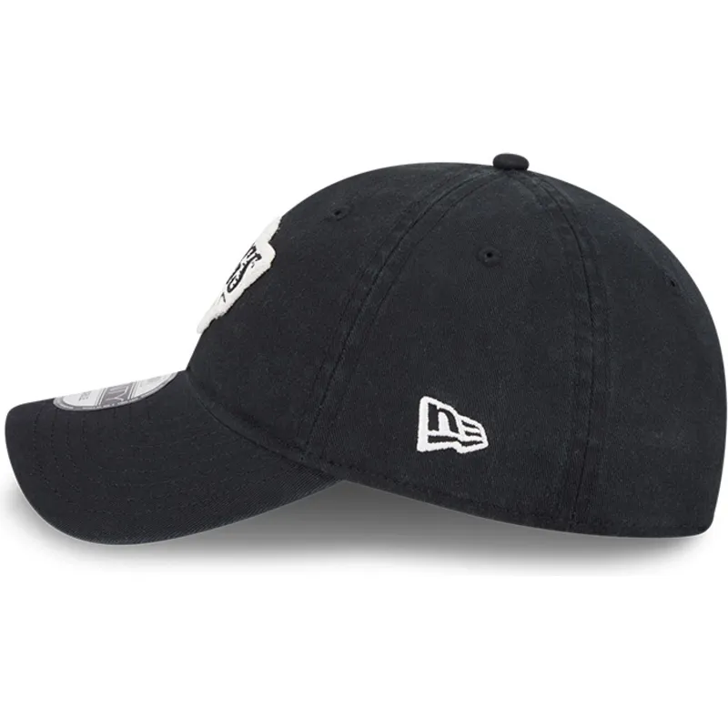 cap-izliekta-black-adjustable-strap-9twenty-stamp-no-los-angeles-kings-nhl-no-new-era