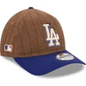 cepur-izliekta-bruns-regulejama-lente-9twenty-a-frame-wool-pinstripe-no-los-angeles-dodgers-mlb-no-new-era