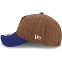 cap-izliekta-brown-adjustable-strap-9twenty-a-frame-wool-pinstripe-no-los-angeles-dodgers-mlb-no-new-era