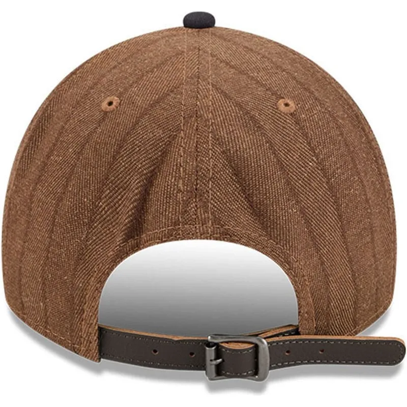 cepur-izliekta-bruns-regulejama-lente-9twenty-a-frame-wool-pinstripe-no-new-york-yankees-mlb-no-new-era