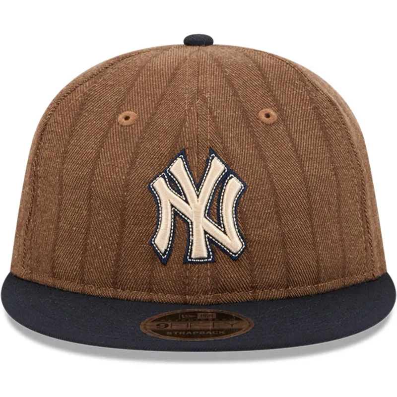 cap-plakana-brown-adjustable-strap-9fifty-retro-crown-wool-pinstripe-no-new-york-yankees-mlb-no-new-era