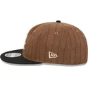 brazowo-czarna-regulowana-czapka-z-daszkiem-9fifty-retro-crown-wool-pinstripe-chicago-white-sox-mlb-new-era