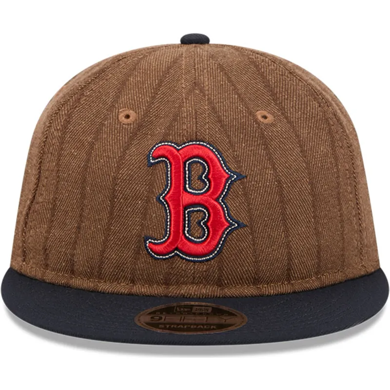 cepur-plakana-bruns-regulejams-9fifty-retro-crown-wool-pinstripe-no-boston-red-sox-mlb-no-new-era