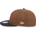 new-era-flat-brim-9fifty-retro-crown-wool-pinstripe-boston-red-sox-mlb-brown-and-navy-blue-adjustable-cap