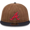 cap-plakana-brown-adjustable-strap-9fifty-retro-crown-wool-pinstripe-no-atlanta-braves-mlb-no-new-era