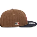 cap-plakana-brown-adjustable-strap-9fifty-retro-crown-wool-pinstripe-no-atlanta-braves-mlb-no-new-era