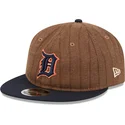 cap-plakana-brown-adjustable-strap-9fifty-retro-crown-wool-pinstripe-no-detroit-tigers-mlb-no-new-era