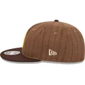 cap-plakana-brown-adjustable-strap-9fifty-retro-crown-wool-pinstripe-no-san-diego-padres-mlb-no-new-era