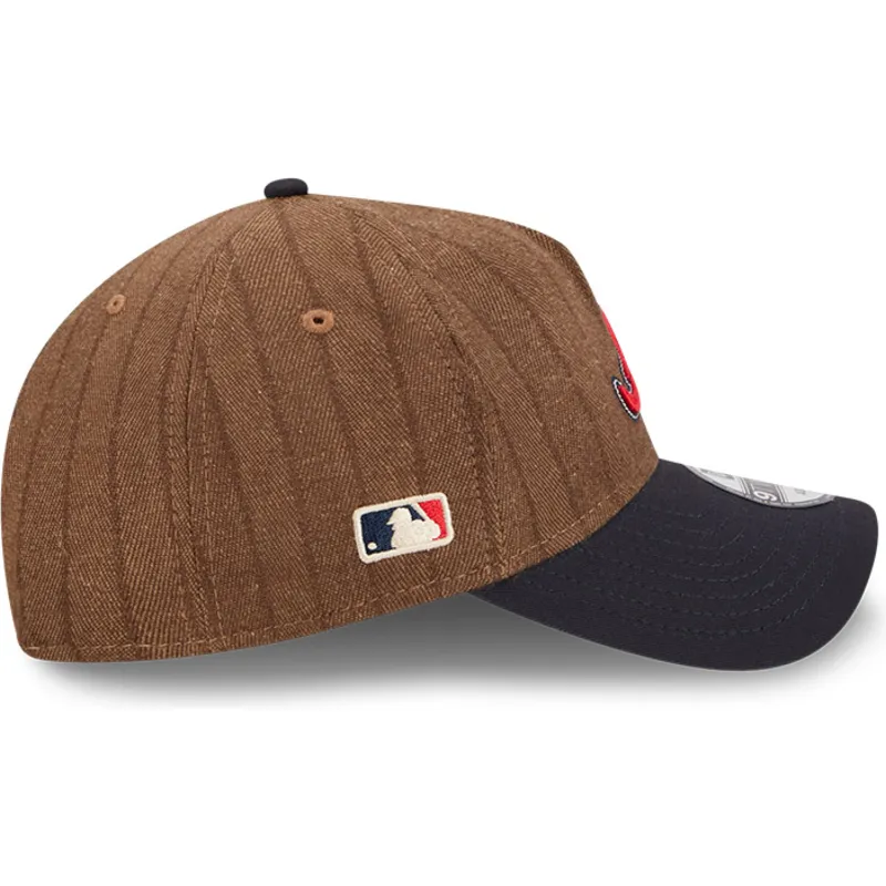 cepur-izliekta-bruns-regulejama-lente-9twenty-a-frame-wool-pinstripe-no-atlanta-braves-mlb-no-new-era