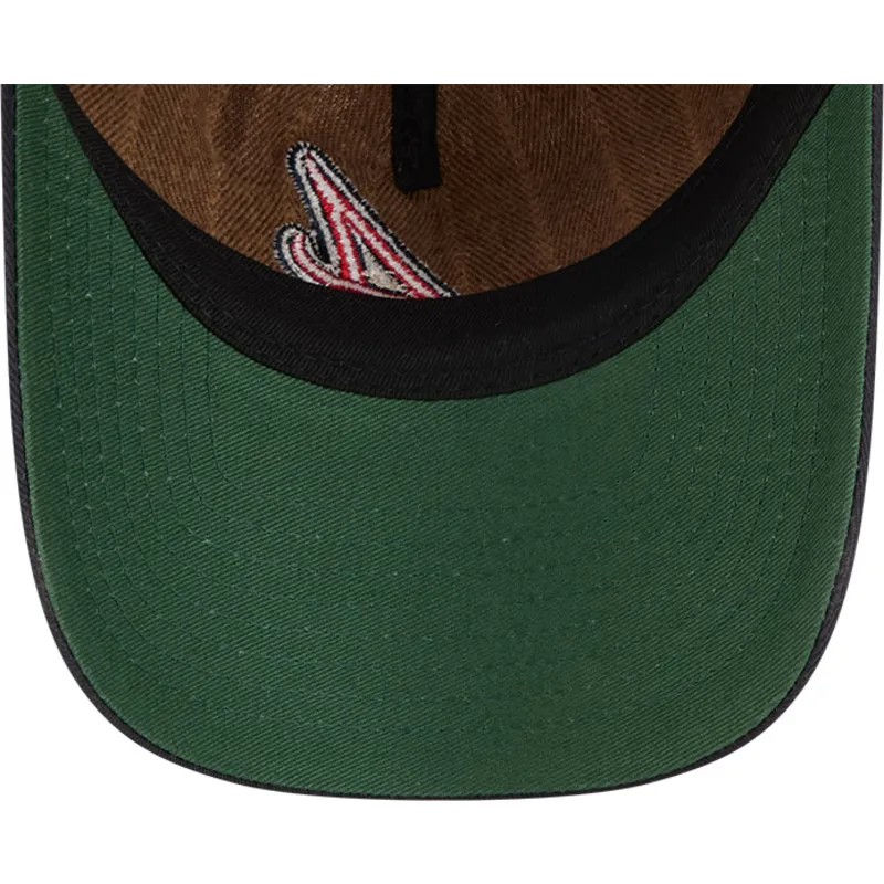 cap-izliekta-brown-adjustable-strap-9twenty-a-frame-wool-pinstripe-no-atlanta-braves-mlb-no-new-era