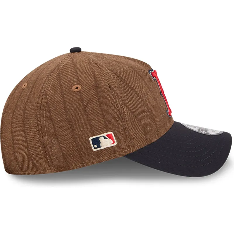 cap-izliekta-brown-adjustable-strap-9twenty-a-frame-wool-pinstripe-no-boston-red-sox-mlb-no-new-era cap-izliekta-brown-adjustable-strap-9twenty-a-frame-wool-pinstripe-no-boston-red-sox-mlb-no-new-era