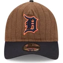cepur-izliekta-bruns-regulejama-lente-9twenty-a-frame-wool-pinstripe-no-detroit-tigers-mlb-no-new-era