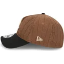 cap-izliekta-brown-adjustable-strap-9twenty-a-frame-wool-pinstripe-no-chicago-white-sox-mlb-no-new-era