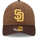 cap-izliekta-brown-adjustable-strap-9twenty-a-frame-wool-pinstripe-no-san-diego-padres-mlb-no-new-era