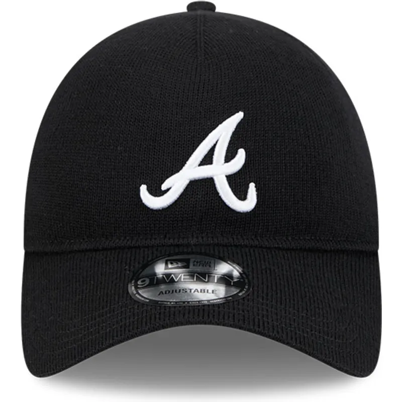 cap-izliekta-black-adjustable-strap-9twenty-merino-wool-no-atlanta-braves-mlb-no-new-era