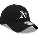 schwarze-verstellbare-9twenty-kappe-aus-merinowolle-der-oakland-athletics-mlb-von-new-era