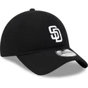 cepur-izliekta-melns-regulejams-9twenty-merino-wool-no-san-diego-padres-mlb-no-new-era