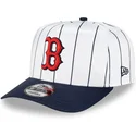 cepur-izliekta-balts-snapback-9fifty-a-frame-satin-pinstripe-no-boston-red-sox-mlb-no-new-era