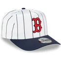 cepur-izliekta-balts-snapback-9fifty-a-frame-satin-pinstripe-no-boston-red-sox-mlb-no-new-era