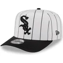 new-era-curved-brim-9fifty-a-frame-satin-pinstripe-chicago-white-sox-mlb-white-and-black-snapback-cap