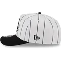 new-era-curved-brim-9fifty-a-frame-satin-pinstripe-chicago-white-sox-mlb-white-and-black-snapback-cap