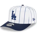 cepur-izliekta-balts-snapback-9fifty-a-frame-satin-pinstripe-no-los-angeles-dodgers-mlb-no-new-era