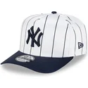 cepur-izliekta-balts-snapback-9fifty-a-frame-satin-pinstripe-no-new-york-yankees-mlb-no-new-era