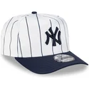 cepur-izliekta-balts-snapback-9fifty-a-frame-satin-pinstripe-no-new-york-yankees-mlb-no-new-era