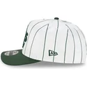 cepur-izliekta-balts-snapback-9fifty-a-frame-satin-pinstripe-no-oakland-athletics-mlb-no-new-era